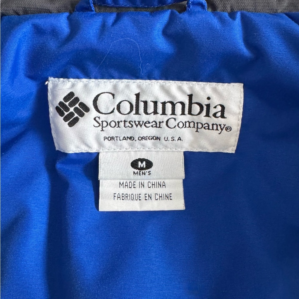 Columbia Challenge Series Vintage Ski Jacket Y2K 2003 Blue Gray Medium - Picture 4 of 13